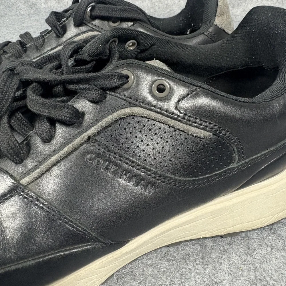 Cole Haan Grand Crosscourt Sneakers 13 Black Leather Suede‎ Accents